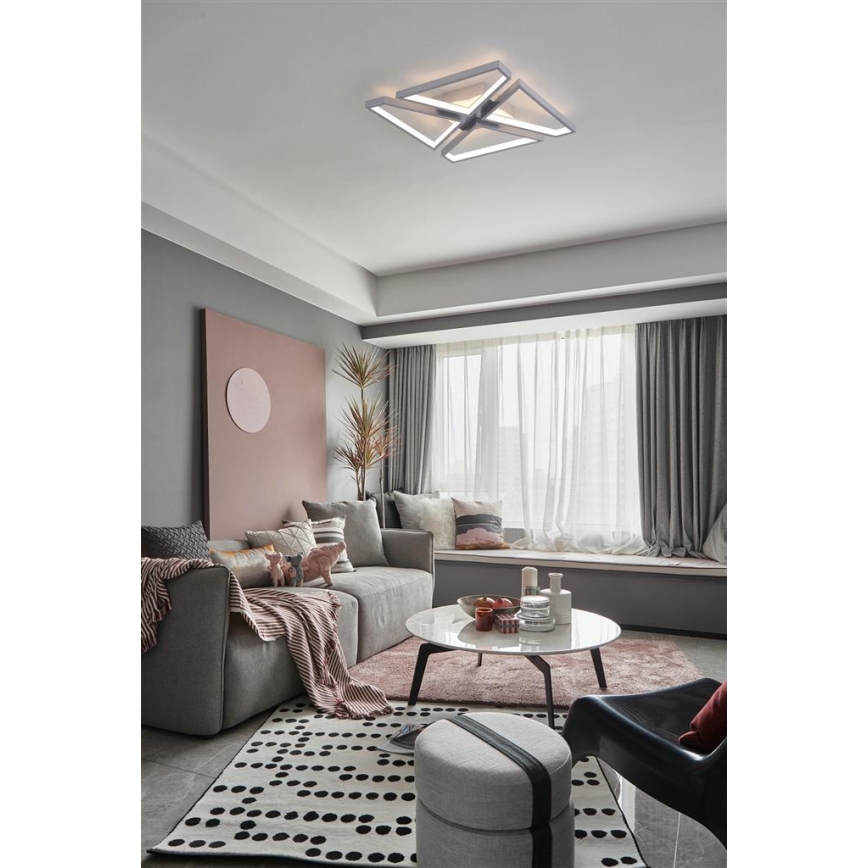 Searchlight - LED Stmívatelné stropní svítidlo QUATRO LED/29W/230V 40x40 cm