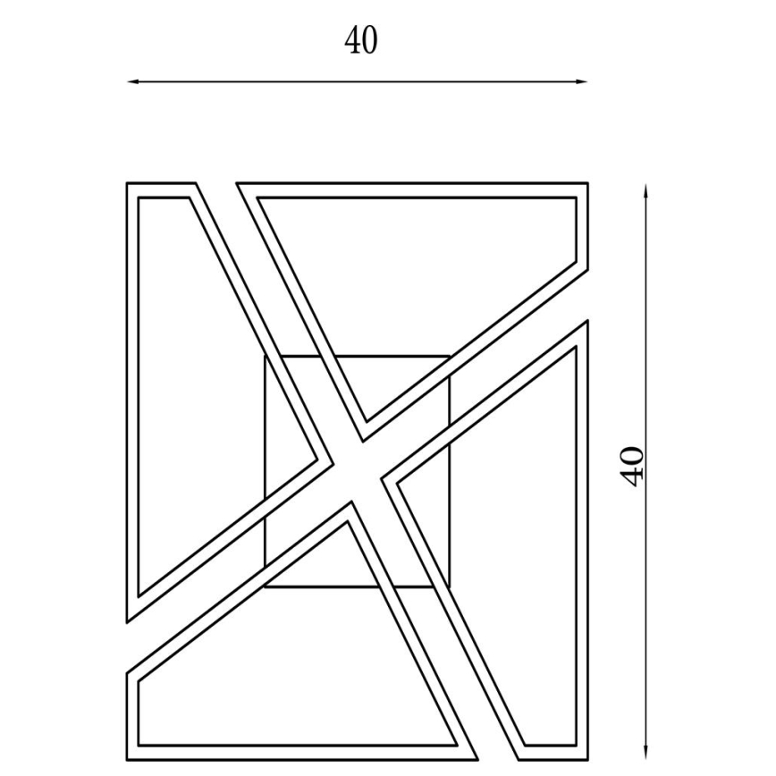 Searchlight - LED Stmívatelné stropní svítidlo QUATRO LED/29W/230V 40x40 cm