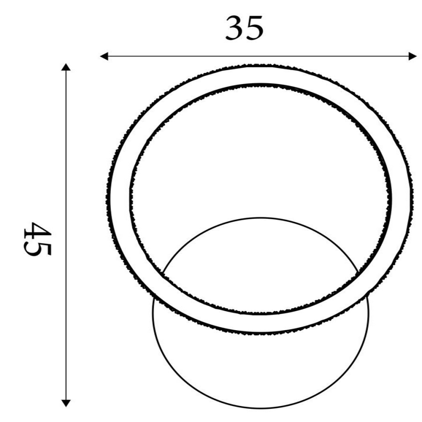 Searchlight - LED Stmívatelné stropní svítidlo SPECS LED/18W/230V 3000K 35x45 cm mosaz