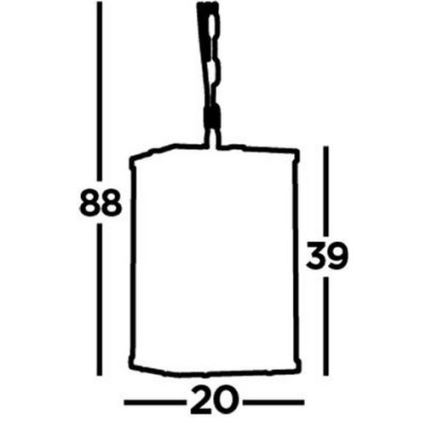 Searchlight - Lustr na řetězu LANTERN NOIR 4xE14/60W/230V