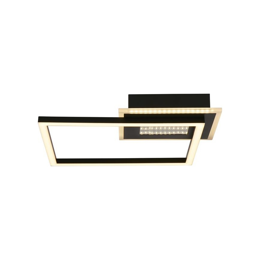 Searchlight - LED Stmívatelné stropní svítidlo QUADRATE LED/24W/230V 36x36 cm černá