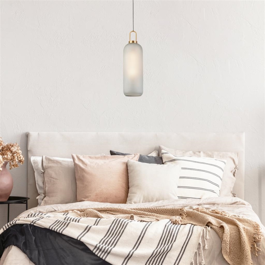 Searchlight - Lustr na lanku PIPETTE 1xE27/60W/230V matná
