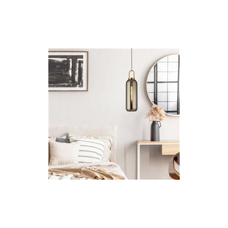 Searchlight - Lustr na lanku PIPETTE 1xE27/60W/230V lesklá