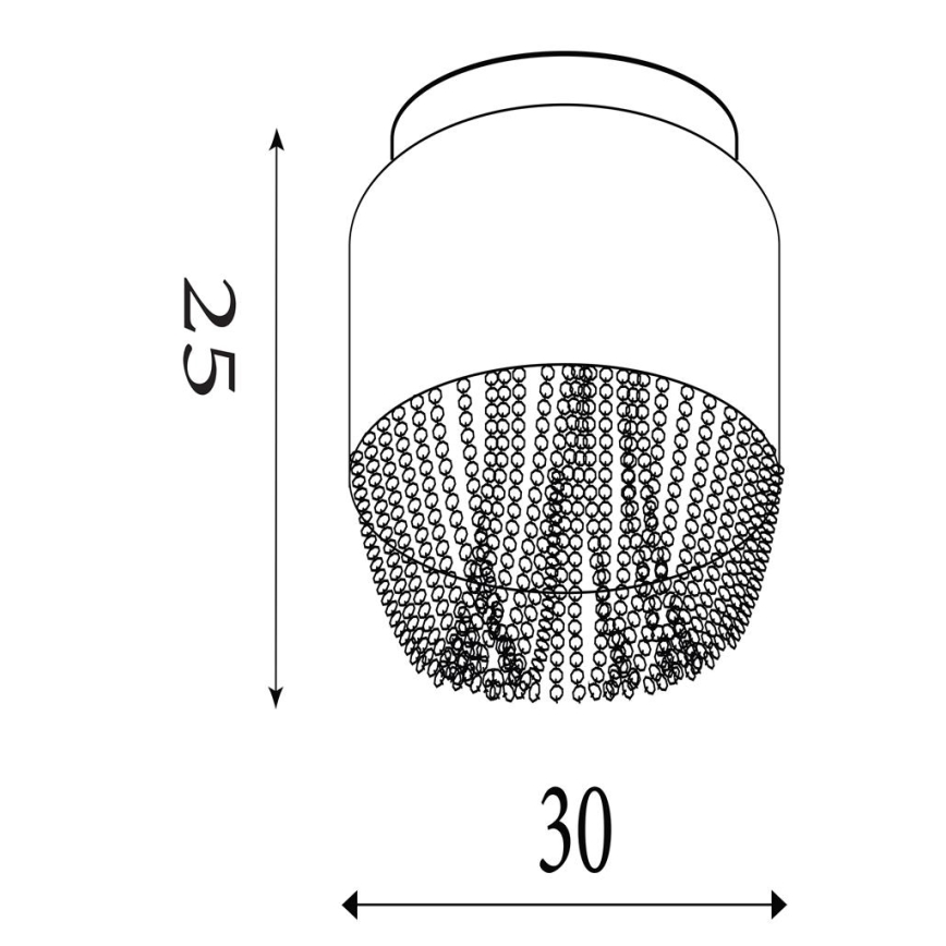 Searchlight - Stropní svítidlo BELLANO 3xG9/7W/230V pr. 30 cm bílá