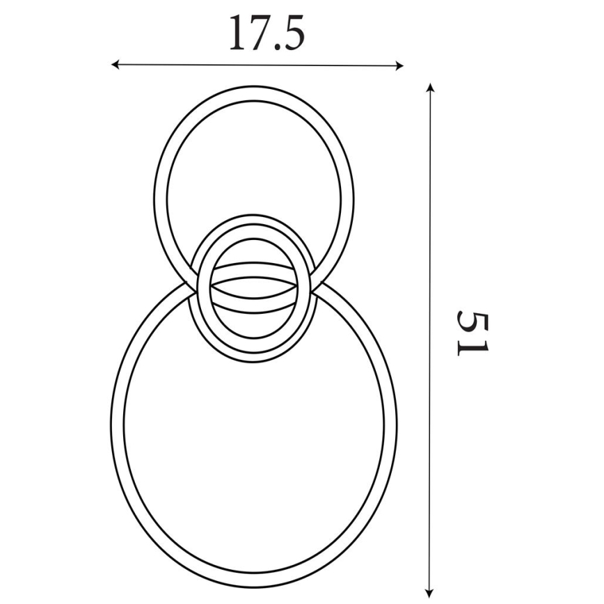 Searchlight - LED Stmívatelné stropní svítidlo TRIPLE LED/25W/230V