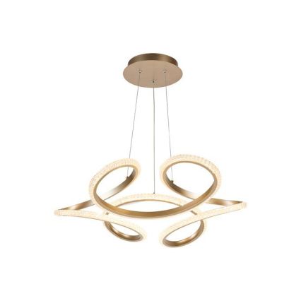 Searchlight - LED Stmívatelný lustr na lanku DOODLE LED/40W/230V mosaz