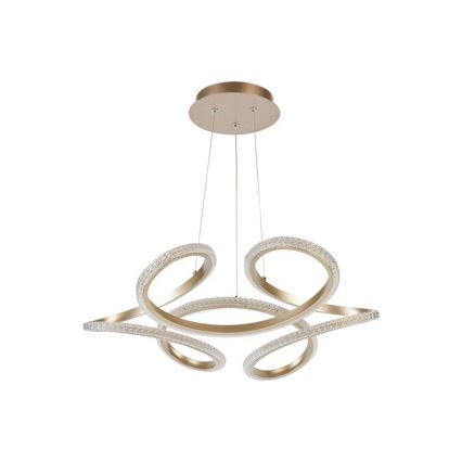 Searchlight - LED Stmívatelný lustr na lanku DOODLE LED/40W/230V mosaz