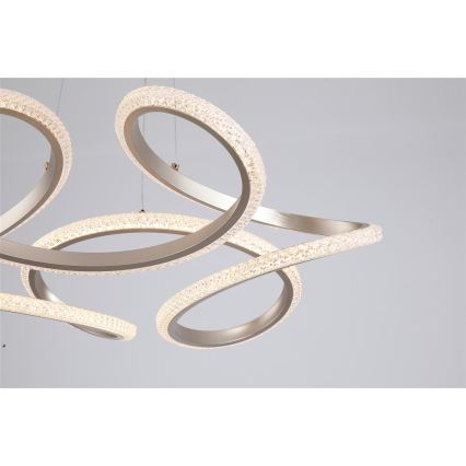 Searchlight - LED Stmívatelný lustr na lanku DOODLE LED/40W/230V mosaz