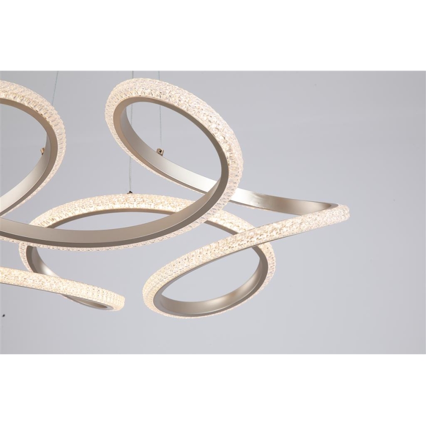 Searchlight - LED Stmívatelný lustr na lanku DOODLE LED/40W/230V mosaz