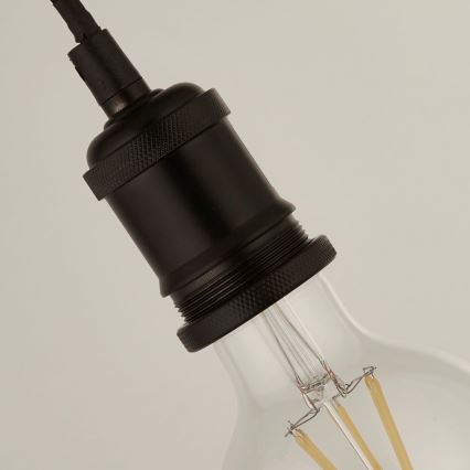 Searchlight - Lustr na lanku SUSPENSION 1xE27/60W/230V černá