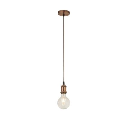 Searchlight - Lustr na lanku SUSPENSION 1xE27/60W/230V měděná