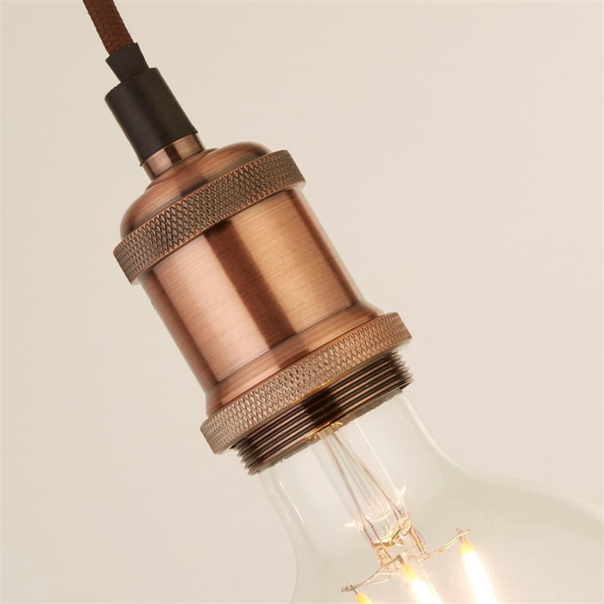 Searchlight - Lustr na lanku SUSPENSION 1xE27/60W/230V měděná