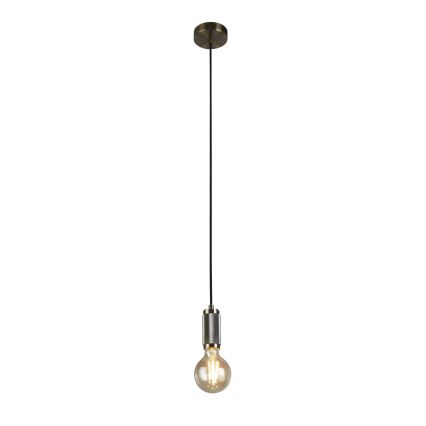 Searchlight - Lustr na lanku SUSPENSION 1xE27/60W/230V mosaz