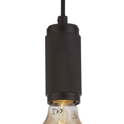 Searchlight - Lustr na lanku SUSPENSION 1xE27/60W/230V černá