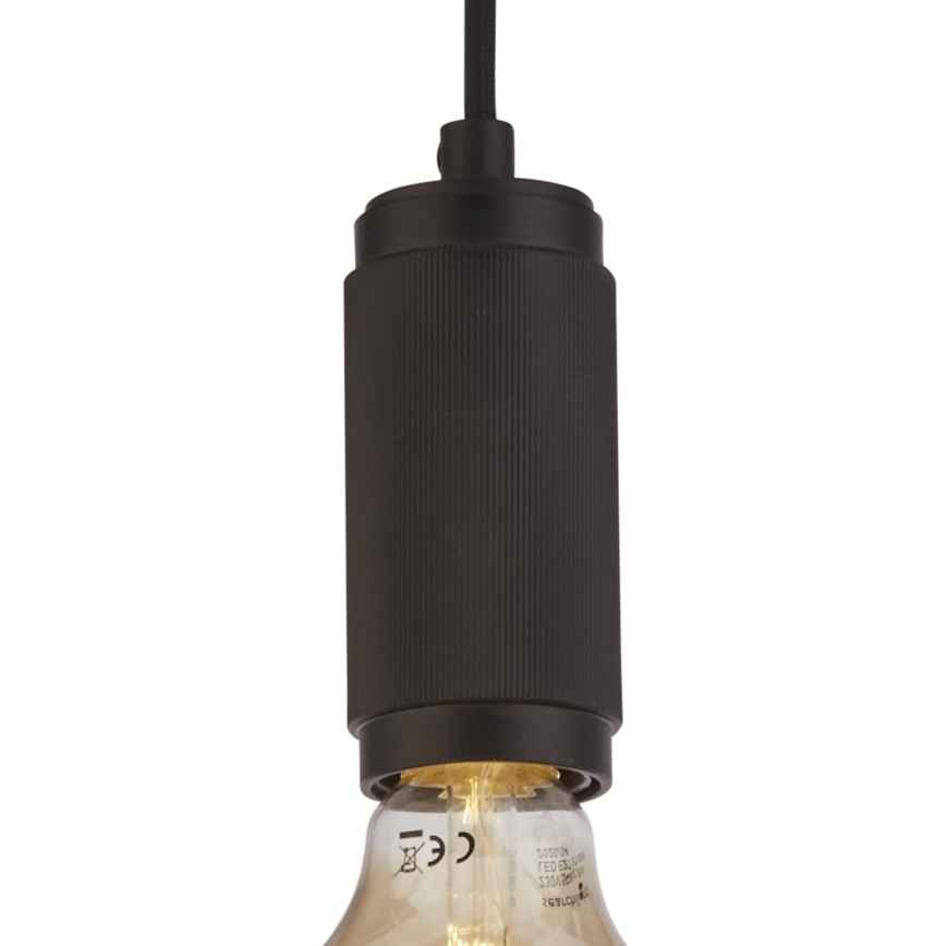 Searchlight - Lustr na lanku SUSPENSION 1xE27/60W/230V černá