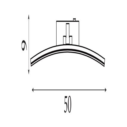 Searchlight - LED Obrazové svítidlo SANTORINI LED/10,88W/230V stříbrná