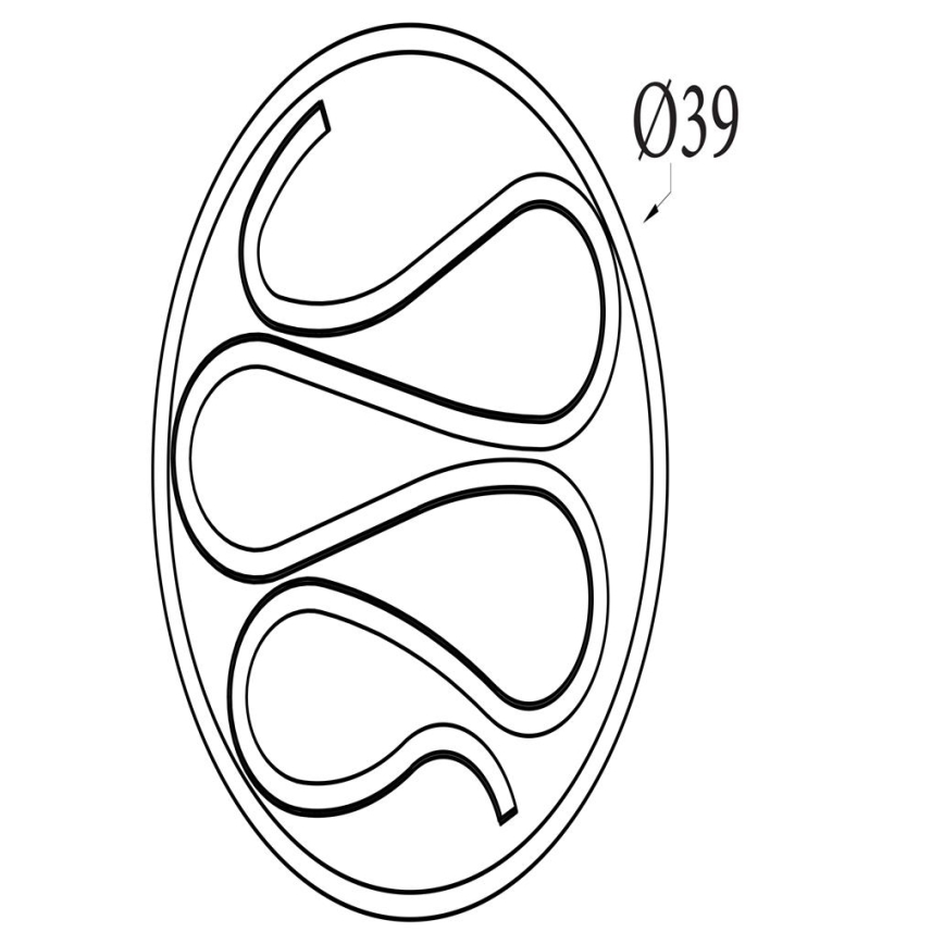 Searchlight - LED Stmívatelné stropní svítidlo ZENDISC LED/20W/230V 3000K pr. 39 cm