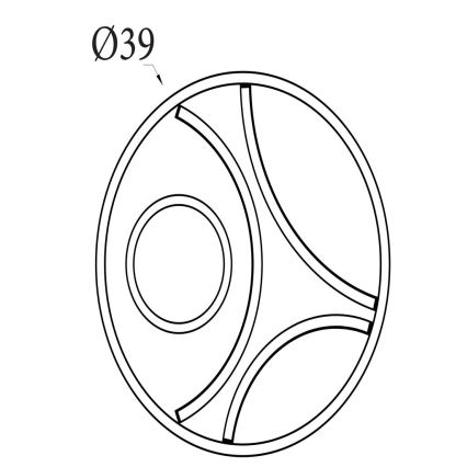 Searchlight - LED Stmívatelné stropní svítidlo ZENDISC LED/20W/230V 3000K pr. 39 cm