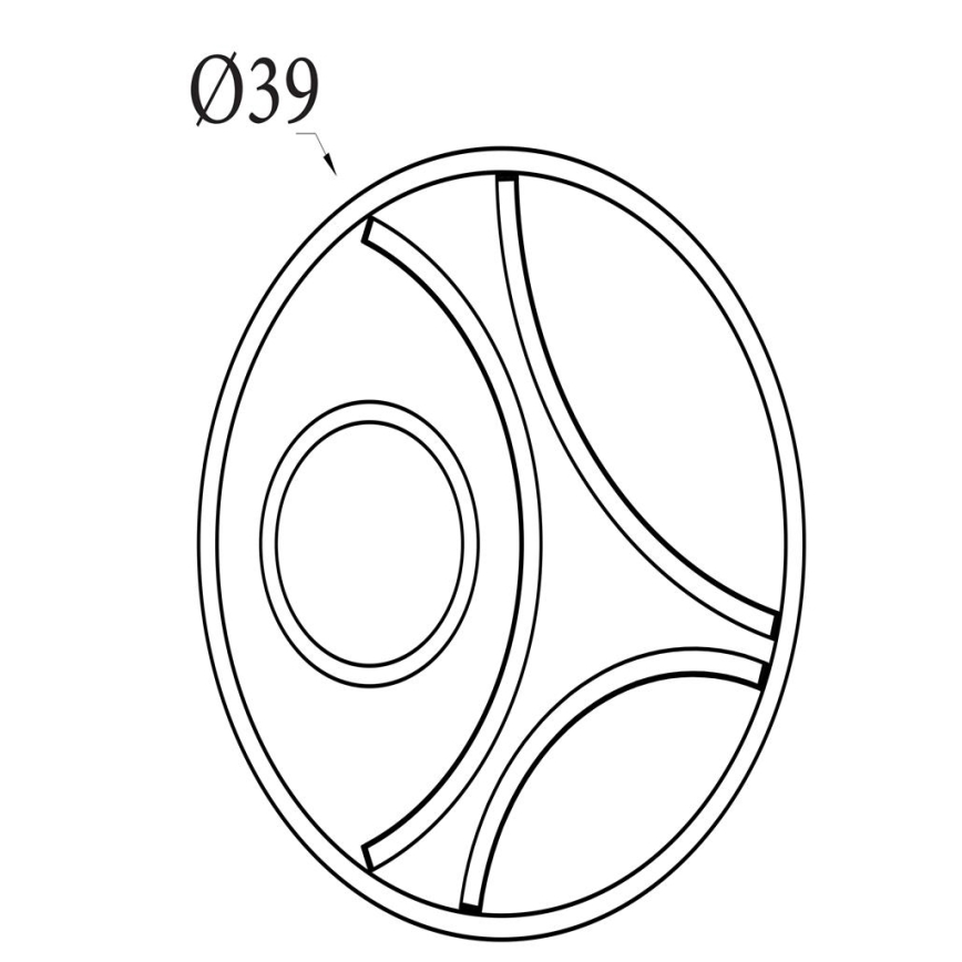 Searchlight - LED Stmívatelné stropní svítidlo ZENDISC LED/20W/230V 3000K pr. 39 cm