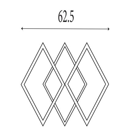 Searchlight - LED Stmívatelné stropní svítidlo FENCE LED/25W/230V