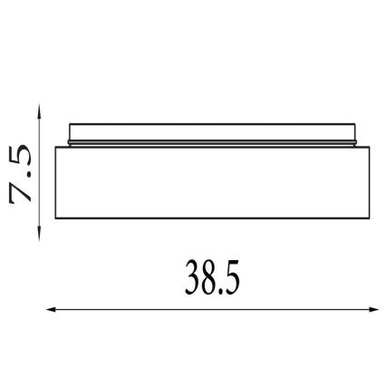 Searchlight - LED Stmívatelné stropní svítidlo POLKA LED/24W/230V + LED/6W pr. 38,5 cm černá