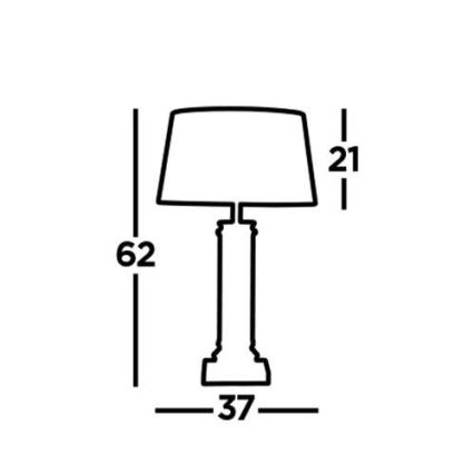 Searchlight - Stolní lampa PEDESTAL 1xE27/60W/230V černá