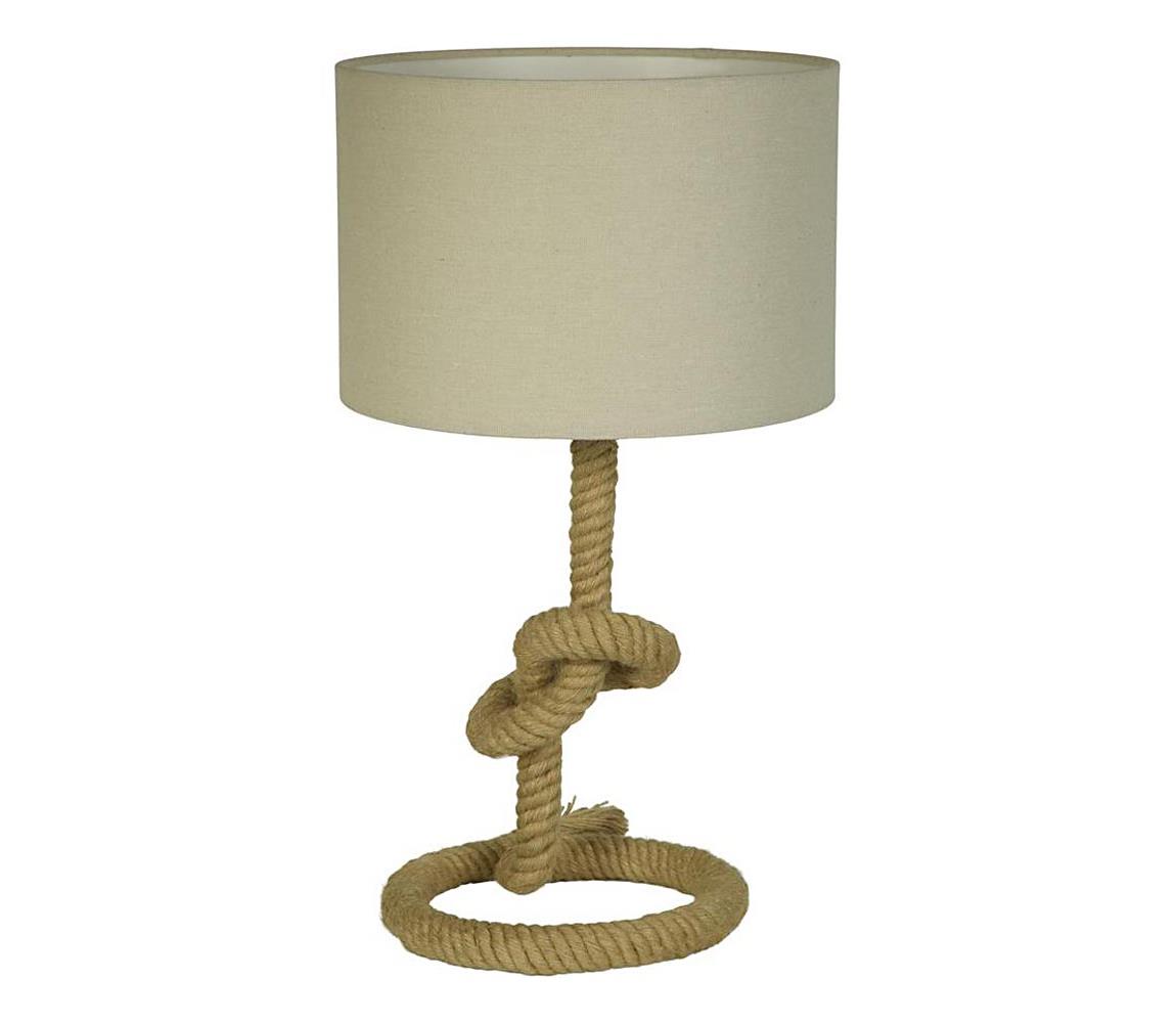 Searchlight EU78410 - Stolní lampa ROPE 1xE27/60W/230V EU78410 Béžová