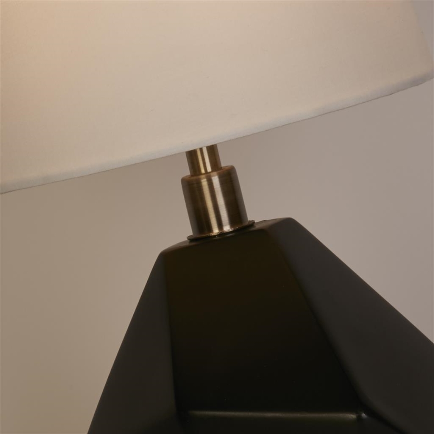 Searchlight - Stolní lampa APEX 1xE27/60W/230V černá/šedá
