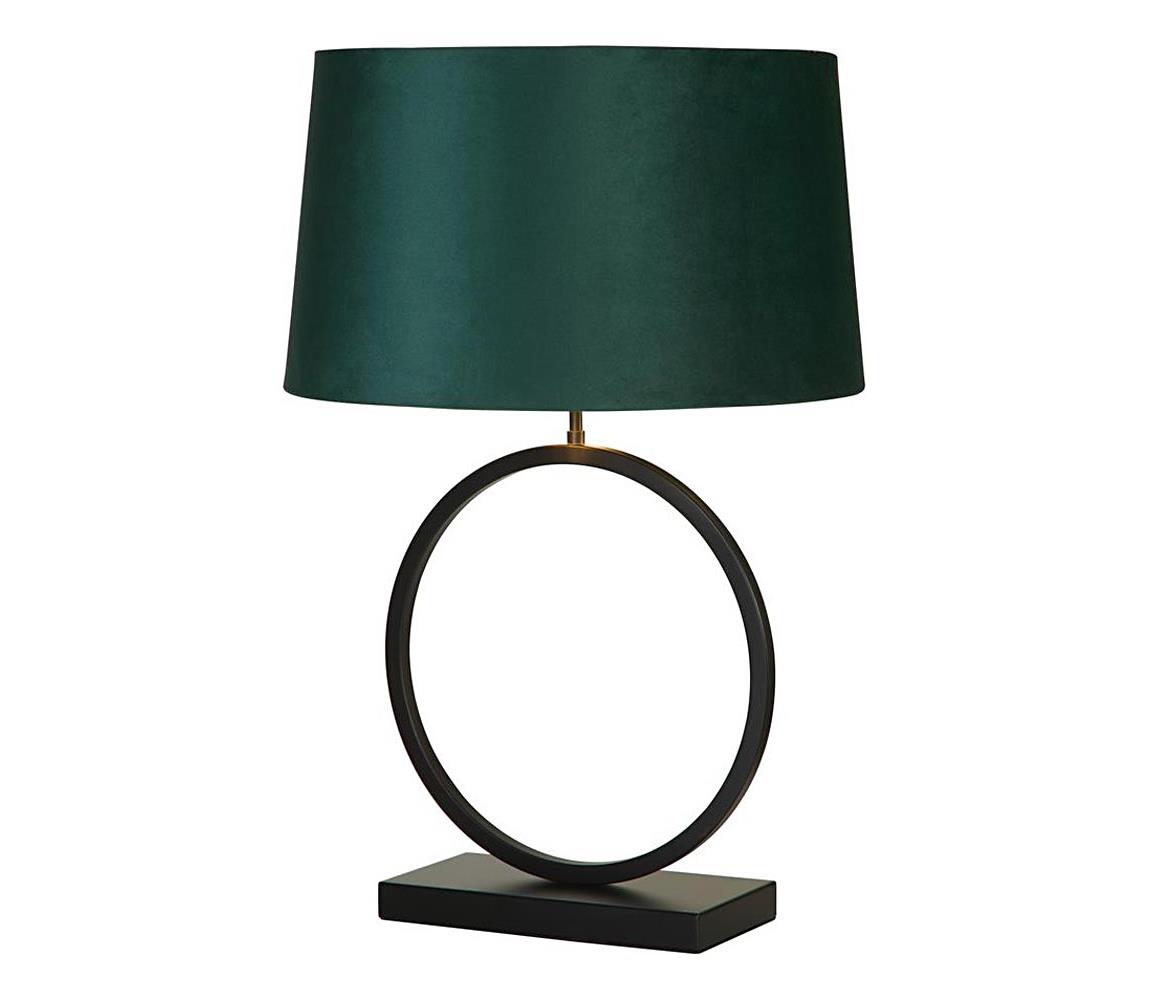 Searchlight EU93101EM - Stolní lampa ELEGANT 1xE27/60W/230V zelená EU93101EM Zelená,Černá
