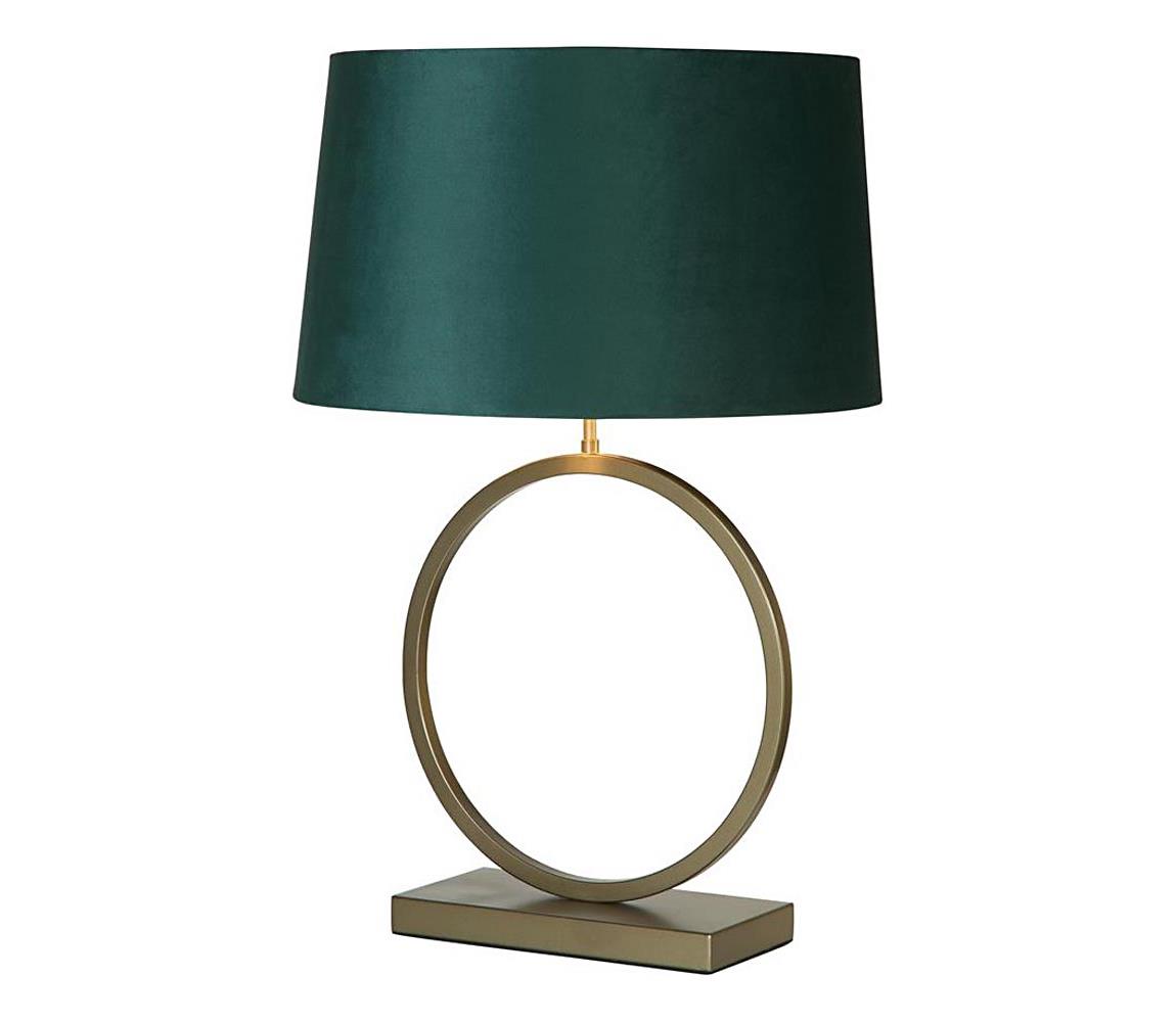 Searchlight EU93102EM - Stolní lampa ELEGANT 1xE27/60W/230V zelená EU93102EM Zelená,Bronzová