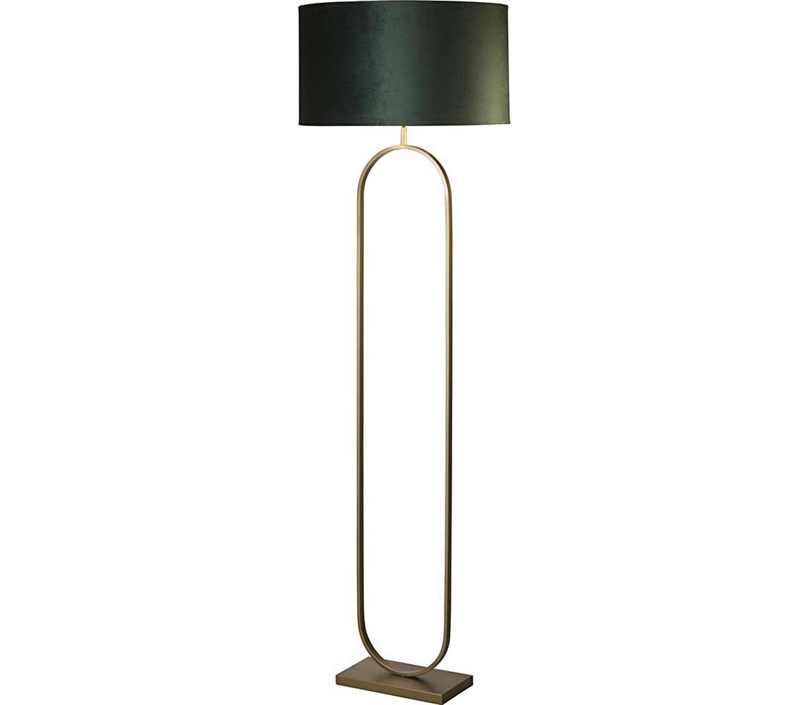Searchlight EU95102GR - Stojací lampa MODISH 1xE27/60W/230V zelená EU95102GR Zelená,Bronzová