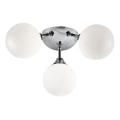 Searchlight - Koupelnové stropní svítidlo FLUSH 3xG9/33W/230V IP44 matný chrom