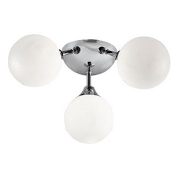 Searchlight - Koupelnové stropní svítidlo FLUSH 3xG9/33W/230V IP44 matný chrom