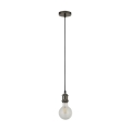 Searchlight - Lustr na lanku SUSPENSION 1xE27/60W/230V antracit