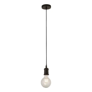 Searchlight - Lustr na lanku SUSPENSION 1xE27/60W/230V černá