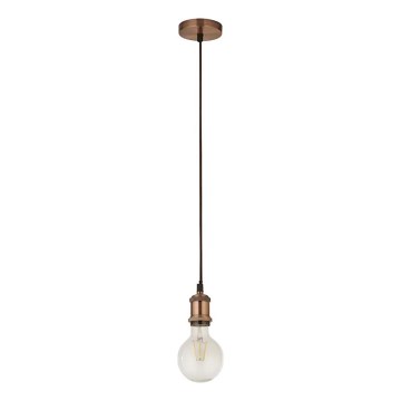 Searchlight - Lustr na lanku SUSPENSION 1xE27/60W/230V měděná