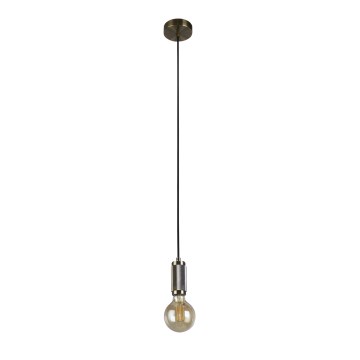 Searchlight - Lustr na lanku SUSPENSION 1xE27/60W/230V mosaz