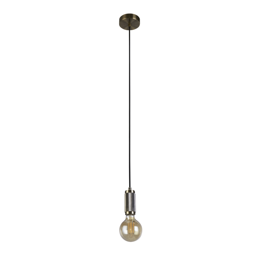 Searchlight - Lustr na lanku SUSPENSION 1xE27/60W/230V mosaz