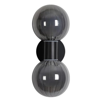 Searchlight - Nástěnné svítidlo LUMINSPHERE 2xG9/7W/230V černá