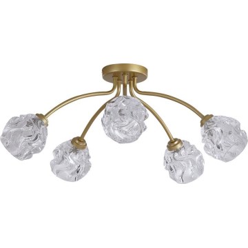 Searchlight - Přisazený lustr ASTRAL 5xG9/33W/230V zlatá