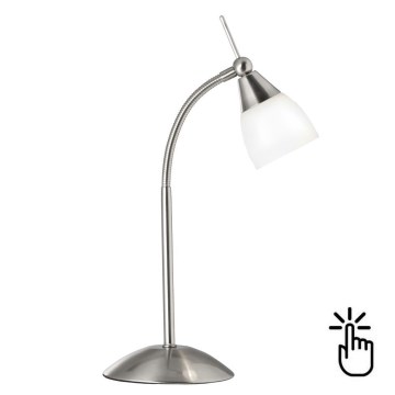 Searchlight - Stmívatelná dotyková stolní lampa TOUCHE 1xG9/20W/230V matný chrom