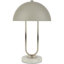 Searchlight - Stolní lampa DOME 1xG9/7W/230V stříbrná
