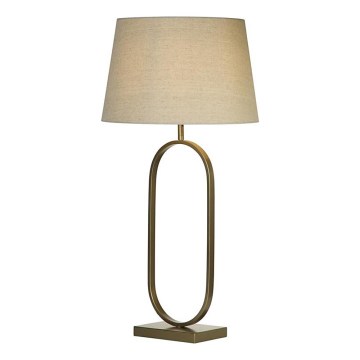 Searchlight - Stolní lampa MODISH 1xE27/60W/230V krémová