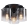 Searchlight - Stropní svítidlo SWEDEN 3xE27/60W/230V pr. 39 cm černá/kouřová