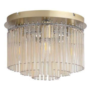 Searchlight - Stropní svítidlo SWIZZLE 5xE14/60W/230V pr. 32 cm zlatá