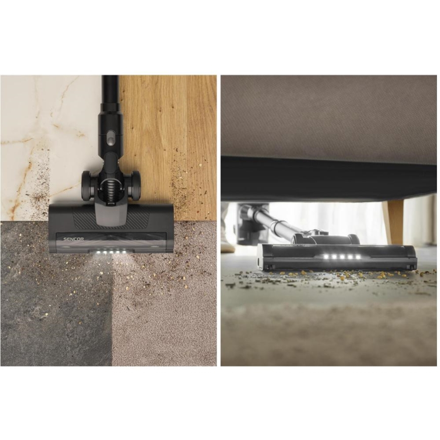 Sencor - Bezdrátový tyčový vysavač 2v1 200W/2600 mAh černá
