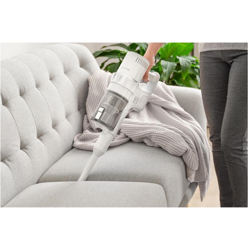 Sencor - Bezdrátový tyčový vysavač 2v1 250W/2200 mAh bílá