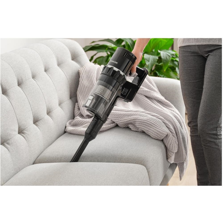 Sencor - Bezdrátový tyčový vysavač 2v1 250W/2200 mAh černá