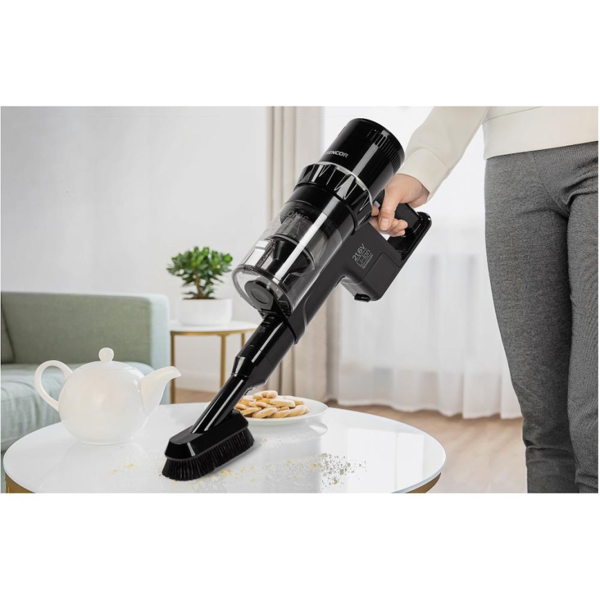 Sencor - Bezdrátový tyčový vysavač 2v1 250W/2200 mAh černá