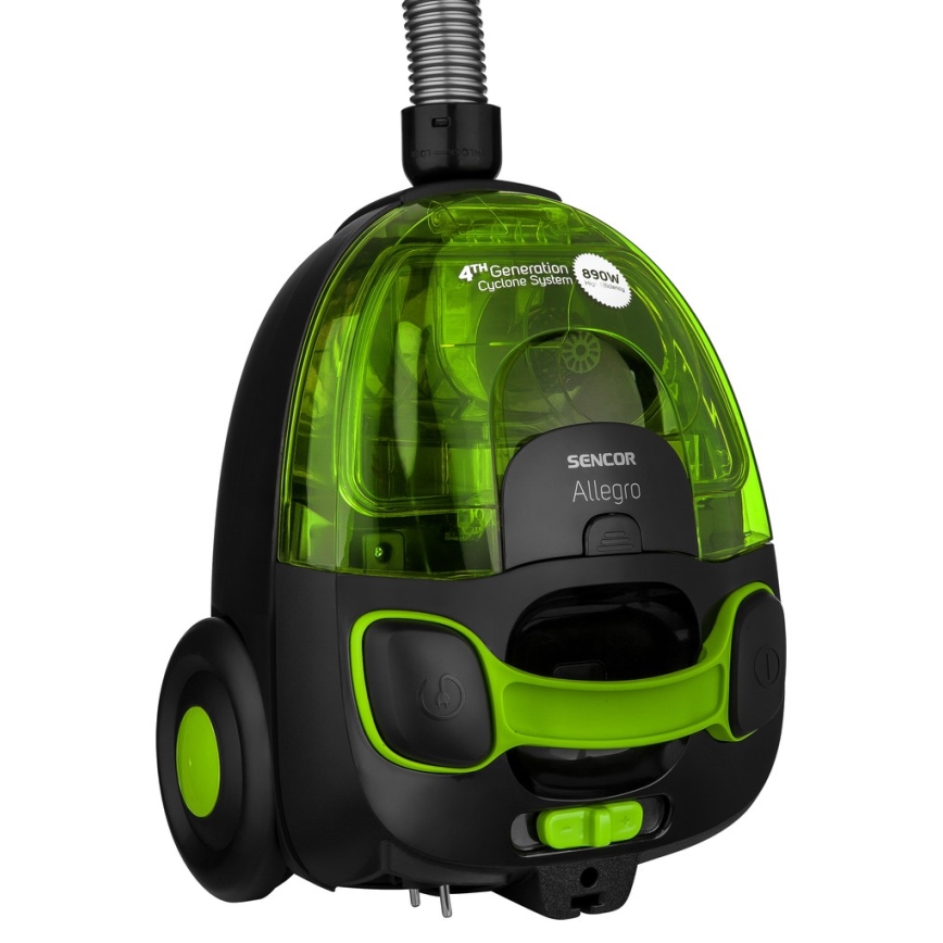 Sencor - Bezsáčkový vysavač 1,5 l 890W/230V zelená/černá